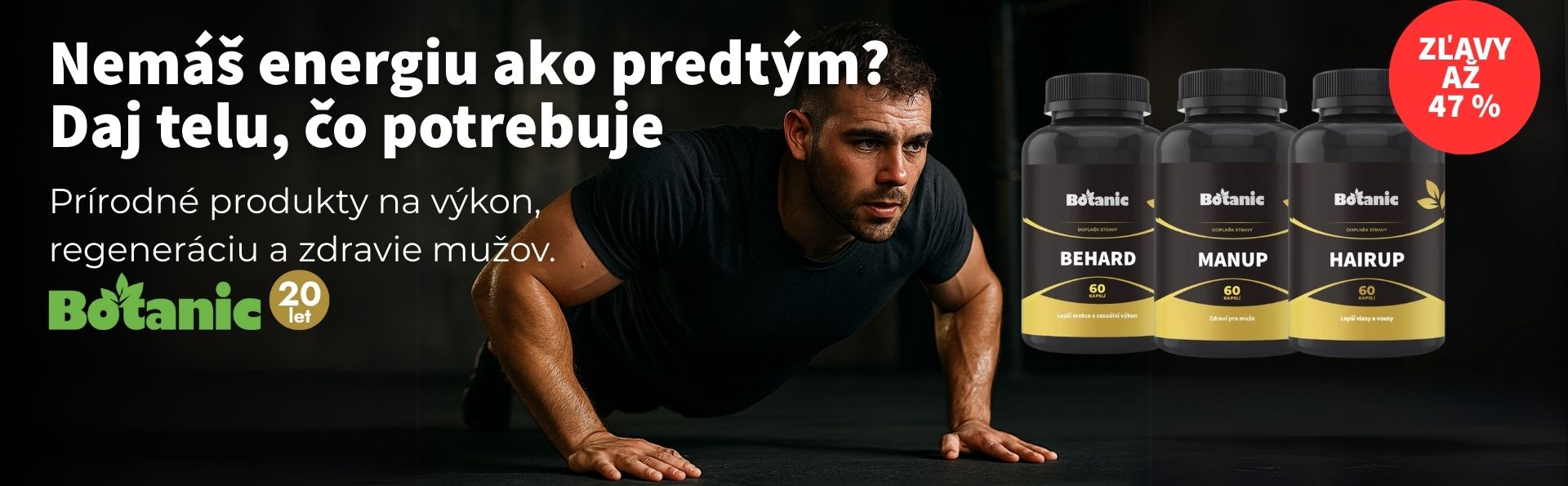 Výživové doplnky pre mužov