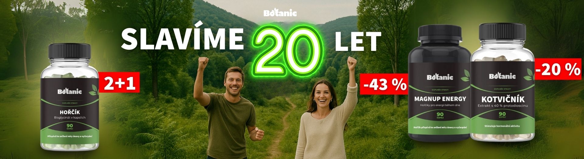 Botanic slaví 20 let – slevy a akce
