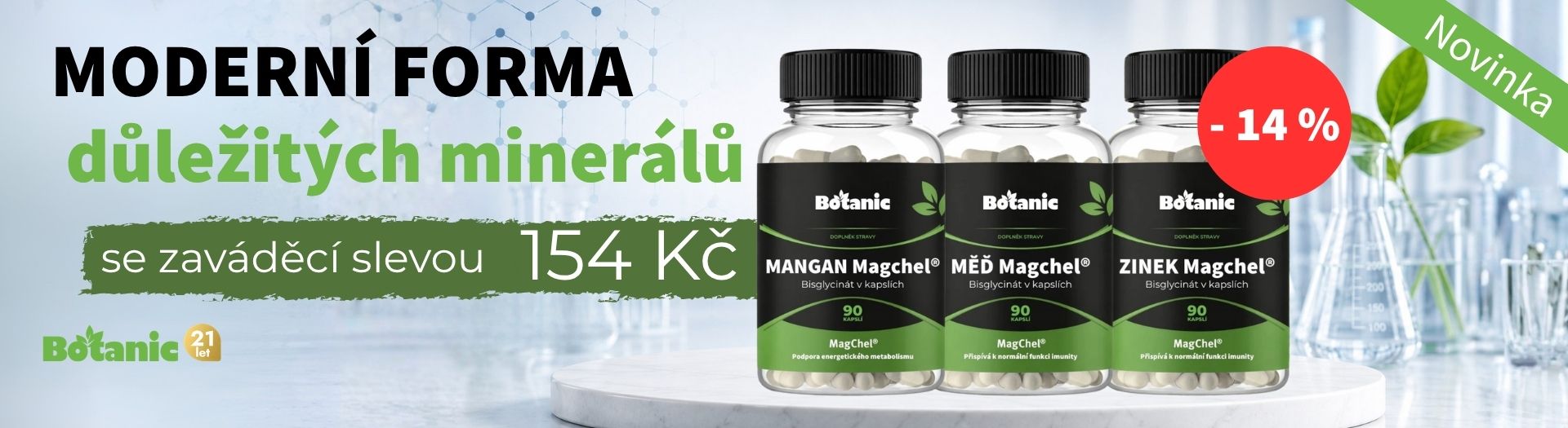 Nové důležité minerály v nabídce – mangan, měď a zinek za zaváděcí cenu 154 Kč.