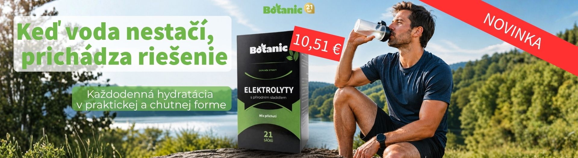 Novinka do vody pre aktívne dni – Elektrolyty s prírodným sladidlom