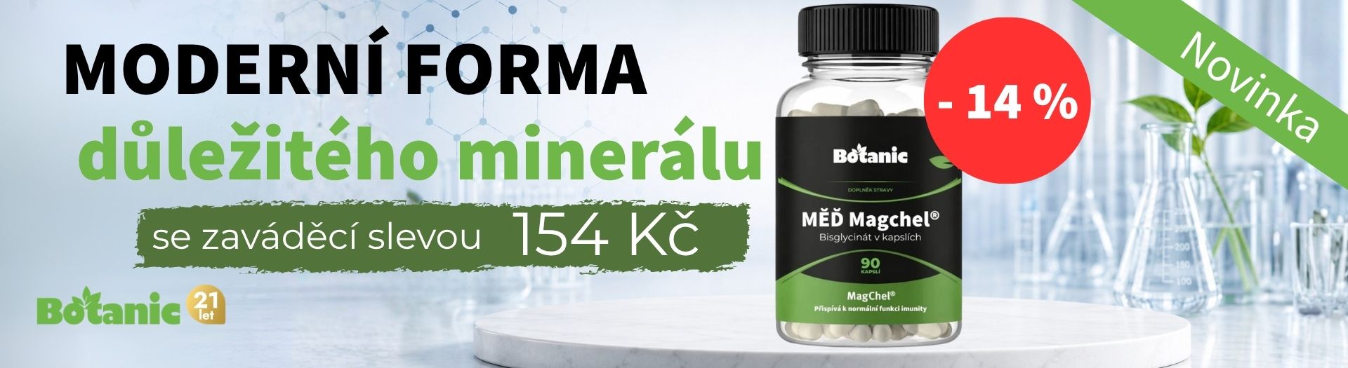 Měď MagChel® – Bisglycinát v kapslích