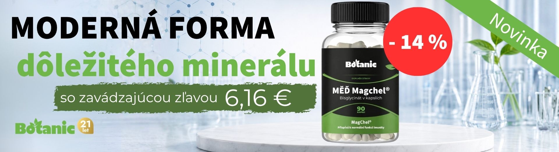 Meď MagChel® – Bisglycinát v kapsuliach