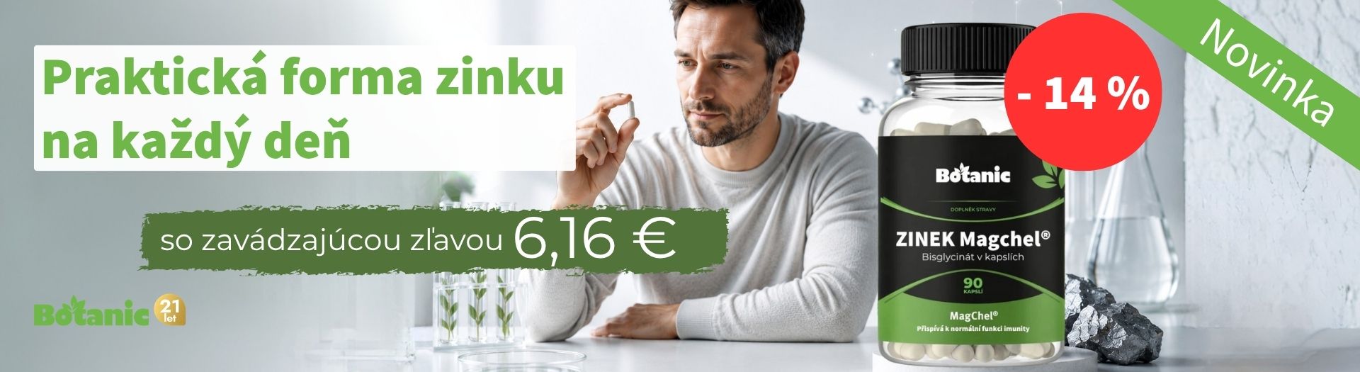 Nové dôležité minerály v ponuke - mangán, meď a zinok za zavádzaciu cenu 6,16 €