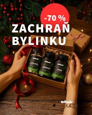 🔥 -70 % na doplňky Botanic! Pomozte zachránit bylinku, než zmizí ze skladu. 🎁 Ideální dárek pro sebe nebo pro někoho...