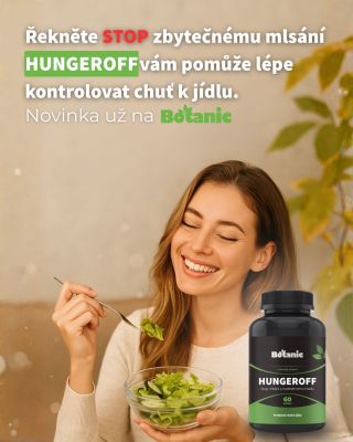 🥗 Řekněte STOP zbytečnému mlsání! Novinka HungerOff - doplněk na potlačení chuti k jídlu, který pomáhá zkrotit večerní...