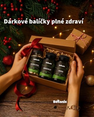 🎁 Dárkové balíčky plné zdraví Darujte letos něco, co má opravdový smysl – přírodní doplňky, které podpoří energii, imunitu...